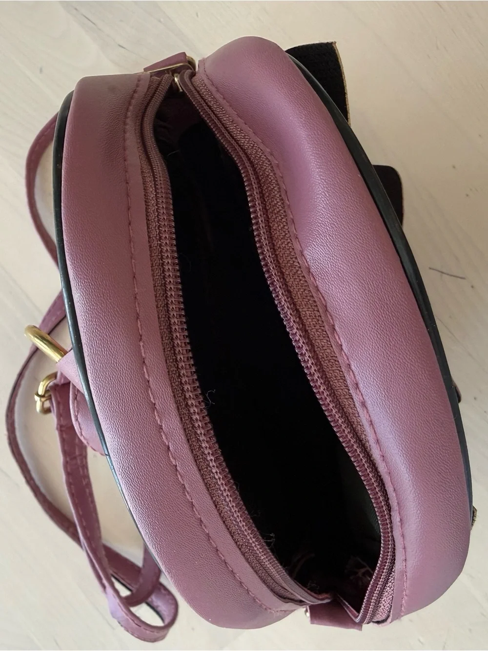 Ted Baker London Purple Polka‎ Dot Bow Crossbody Bag Adjustable Strap